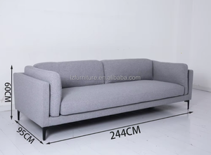 Sofá de Tela Chesterfield Nisco de Dos Plazas con Diseño Moderno, Cómodo y Duradero para Apartamentos y Hoteles - Product Image 4
