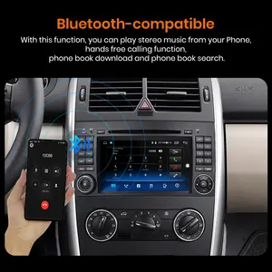 Junsun אנדרואיד אוטומטי רדיו עבור מרצדס בנץ B200 Class אצן W906 ויאנה ויטו W639 Carplay מולטימדיה לרכב GPS 2din autoradio