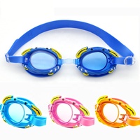 Lunettes de natation anti-buée colorées en forme d'animaux pour enfants, lunettes de natation pour enfants de 6, 7, 8, 9 ans, lunettes de natation anti-buée