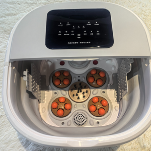 Faltbares Elektrisches Vibrations-Fußmassagegerät Pediküre-Becken Kabellose Fernbedienung Tragbares Einweich-Massagegerät mit Rollen Wärmefunktion 2,3kg - Product Image 5