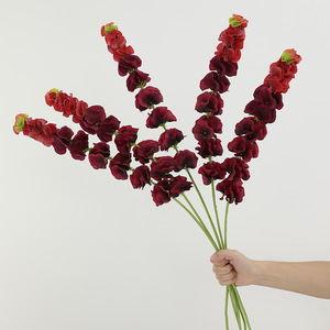 Fleur artificielle en forme de coquille, en plastique vert, pour décoration intérieure, accessoires de mariage, réutilisable, recyclable, haute simulation - Product Image 4