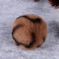 Mini pompons en fausse fourrure de lapin, assortis, multicolores, 3 cm, 4 cm, 5 cm, 6 cm, pour travaux manuels créatifs et décorations