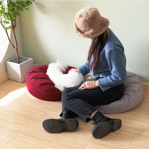 Cama redonda de lujo moderna para mascotas, diseño impermeable, cueva cálida para gatos y perros con espuma de felpa lavable, Material de felpa suave de tamaño pequeño - Product Image 2