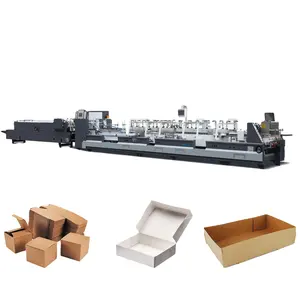 Automatic Folder Gluer with 4 6 Corner Bottom Lock Function Paper Box Folder Gluer Machine