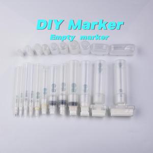 2026 Brand New Eco-friendly Plastic and Aluminum Refillable <strong>Marker</strong> <strong>Pen</strong> From 1mm to 50mm Transparent Barrel <strong>Marker</strong> for Ink/Paint - Product Image 2