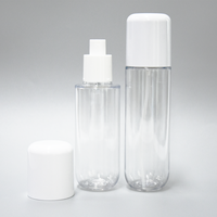 PETG botol semprot plastik, wadah kemasan kosmetik kosong bentuk bulat 100ml 120ml dengan pompa Sayer Sealing