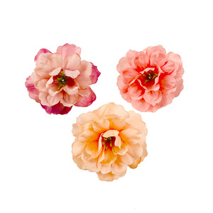 Tête de fleur de pivoine artificielle de 6 cm de diamètre, fausse fleur à base de fibre naturelle pour décorations de mariage et épingles à cheveux - Product Image 5