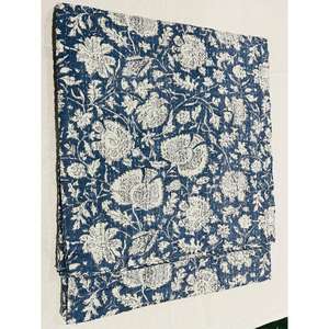 Colcha de algodón Kantha con estampado artístico hecho a mano, diseñada para brindar suavidad, confort y un estilo decorativo. - Product Image 2