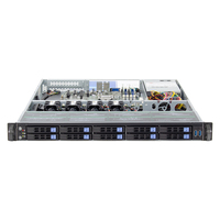 Server Rak 1U Xeon Silver 4116 12C 2.1GHz Terlaris, Dapat Disesuaikan dari Produsen, 10 Bay SATA/SAS 2.5'' Storage, 32GB DDR4