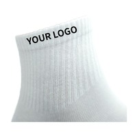 Chaussettes de sport décontractées en coton, basses, couleur unie, respirantes, courtes, personnalisables pour femmes