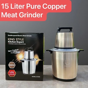 Picadoras de Carne Multifuncionales de Acero Inoxidable de 6L/8L/12L/15L para Uso Doméstico - Product Image 3