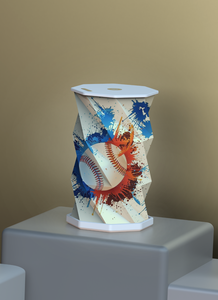 फोल्डिंग नाइट लाइट बेसबॉल डिजाइन रिचार्जेबल टेबल लैंप ज्यामितीय कंपनी प्रचार उपहारों का नेतृत्व प्रकाश सजावट - Product Image 4