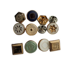 Boutons pression en métal en alliage de zinc durables Décorations de vêtements lavables écologiques pour jeans et manteaux Placage de <span class=keywords><strong>cuir</strong></span> avec perles - Product Image 4