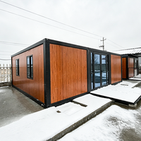 Maison conteneur durable de 20 à 40 pieds en panneaux sandwich d'acier, luxueuse, insonorisée et résistante aux ouragans, pour villa, supermarché, bureau à domicile