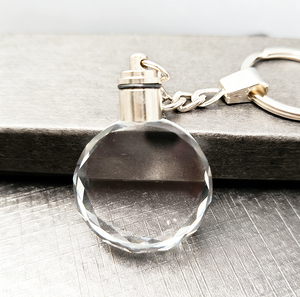 Factory Wholesale K9 Blank Crystal Glass LED Keychain Custom Crystal Key Chain for Corporate Promotions & Bulk Logo Keychains