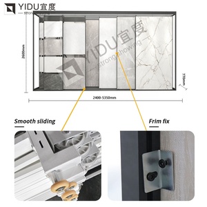 Triển Lãm Phòng Trưng Bày Đá Nung Kết Từ Nhà Máy-Giá Trưng Bày Đá Cẩm Thạch Bằng Kim Loại - Product Image 4