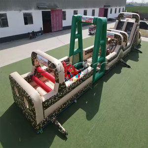 <span class=keywords><strong>Casa</strong></span> de Brinco Inflable Comercial para Niños al Aire Libre, Pista de Obstáculos Ninja Warrior <span class=keywords><strong>con</strong></span> <span class=keywords><strong>Piscina</strong></span> de Agua - Product Image 6