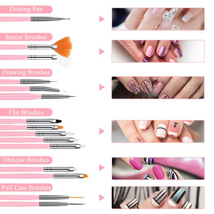 Ensemble de stylos à peinture <span class=keywords><strong>pour</strong></span> bordures avec résine d'agate et palette de couleurs ronde, ensemble de 15 stylos à percer - Product Image 2