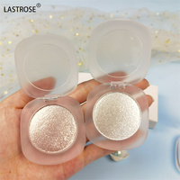 Palette de surligneur visage monocolore en gros, maquillage à marque privée, poudre illuminatrice scintillante et végétalienne