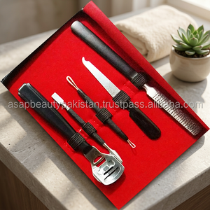 Kit d'accessoires de manucure colorés de haute qualité ASAP, 5 pièces, pour femmes, OEM personnalisé, acier, coupe-ongles 5-en-1 - Product Image 3