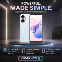 Nouveau téléphone portable débloqué Redmi 13C 6 Go + 128 Go avec lecteur d'empreintes digitales latéral et prise casque 3,5 mm – Smartphone économique