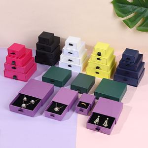 Custom Logo High Quality Cardboard Paper Jewelry Packaging <b>Gift</b> <b>Box</b> for Necklace Bracelet <b>Earrings</b> Ring Storage - Product Image 4