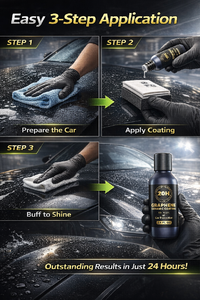 Recubrimiento Cerámico de Grafeno 20H para Autos, Protección de Pintura Nano Avanzada, Alto Brillo, Protección Hidrofóbica Extrema, 10 Años, 70ml - Product Image 4