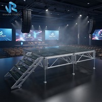 Scène d'assemblage en aluminium, plateforme de scène, scène de mariage, petite scène de concert – Fournisseur direct usine