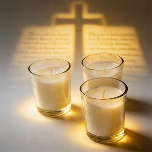 LITBRIGHT Bougies votives en cire de soja biologique écologique en vrac, blanches, pour les bars, les rituels, les souhaits, les intentions - Product Image 2