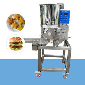 Nouveau entièrement automatique poisson boulette viande tarte <span class=keywords><strong>Vege</strong></span> bouffée boeuf crevettes pomme de terre poisson tarte galette formant la machine-acier inoxydable haute - Product Image 1