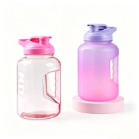 Botellas de Agua de Plástico Grandes de 86 oz con Asa, para Gimnasio, Venta al por Mayor, Personalizadas, Libres de BPA, Deportivas, Ecológicas, para Exteriores, a Prueba de Fugas