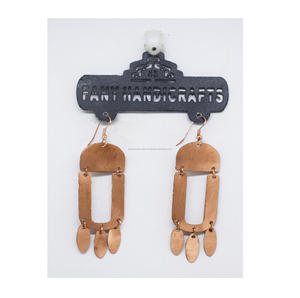 2020เยอรมันกลวงชุบทองต่างหูลูกปัดสีสันขนาดใหญ่เครื่องประดับสุขภาพต่างหูอะคริลิคยาวสีรุ้งแบบหยดยาว - Product Image 2