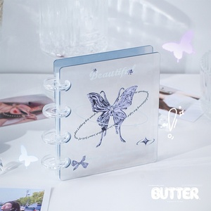 Album de rangement pour photocards Kpop de haute qualité, motif papillon, 40 pochettes, mignon, format mini 3 pouces, pour collectionner les cartes - Product Image 1