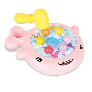 Gioco da Tavolo a Forma di Balena, Giocattolo Multifunzionale in Plastica per Bambini, <span class=keywords><strong>Puzzle</strong></span> e Gioco del Martello - Product Image 2