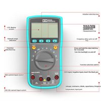 Multimètre numérique professionnel AC/DC RF-17N avec écran LCD rétroéclairé, fonction de maintien des données et NCV multifonction pour la réparation de téléphones