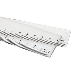 30Cm Thẳng Cai Trị Phổ Trong Suốt Nhựa Cai Trị Cho Bản Vẽ Và Đo 5 Bộ - Product Image 2