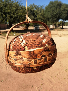 Panier de rangement en bambou tissé à la main, couleur naturelle, bac durable pour jouets, livres et vêtements - Product Image 2
