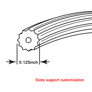 Estriado de espuma de retención de pantalla de aplicación exterior en diferentes tamaños y tipos para puertas y <span class=keywords><strong>ventanas</strong></span> - Product Image 4