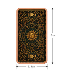 <span class=keywords><strong>Tarot</strong></span> Art - Lingote Conmemorativo del Horóscopo de las 12 Constelaciones, Barra de Cobre Puro 999, Moneda de Cobre Fino de 1oz - Product Image 4