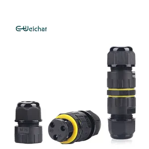 M16 Outdoor Led Plastic Ip68 Waterdichte Connector Elektrische 2/3/4/5/6 Pin Schroef Connector