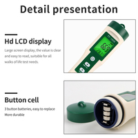 YY-1030 Intelligente Draagbare Voedsel Ph Meter Roestvrij Staal Elektronische Achtergrondverlichting Display Nieuw Voor Kaas Vlees Fruit Hoge Nauwkeurigheid