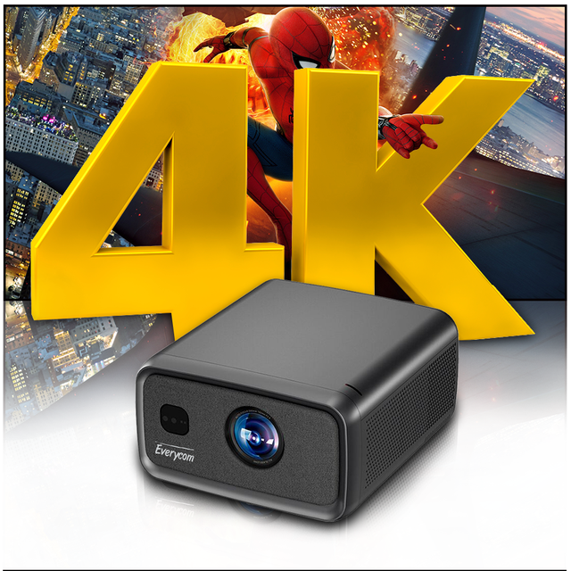 2800ANSI MAX 350'' Screen 4K Video Projector Cubelite Max Android 12 Projector LCD 4K Projector Home Theater Video Projecteur 4K