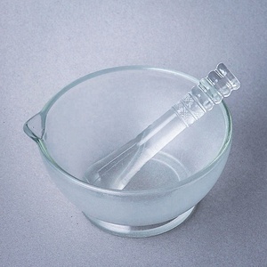 Juego <span class=keywords><strong>de</strong></span> Mortero y Pilón <span class=keywords><strong>de</strong></span> Vidrio Grande para <span class=keywords><strong>Laboratorio</strong></span> - Product Image 1