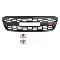 Grille avant de style GR Sport pour Toyota Hilux Vigo Champ 2005-2011 N70 Grille de radiateur en maille noire mate avec 3 lumières LED