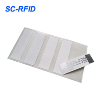 Etiqueta RFID UHF de 860-960 MHz, 21*73 mm, en Existencia de Fábrica, para Seguimiento Logístico, Lectura de Largo Alcance Rentable, 6C para Comercio Minorista