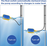 Schwimmerschalter Wasserstandsregler, Flüssigkeitsstandsensor für Wassertankpumpe Automatische Wasserstandssteuerung