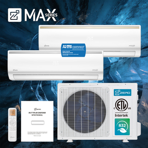 เครื่องปรับอากาศแบบมินิสปลิต ระบบทำความร้อนและความเย็น 12000btu 18000btu 24000btu มีสินค้าในสต็อก สำหรับใช้ภายในบ้าน ประสิทธิภาพสูง - Product Image 1