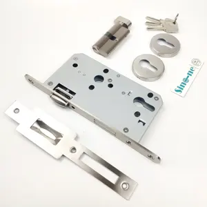 design conforming to CE standard Euro Standard DIN Mortise Roller lock roller latch and deadbolt SS304 Round/Square faceplate Germany Quality