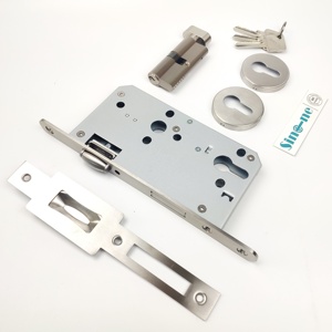 Conception conforme à la norme CE Euro Standard DIN Serrure à rouleau à mortaise Loquet à rouleau et pêne dormant SS304 rond - Product Image 1