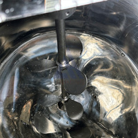 Mélangeur pneumatique mobile 50L pour parfums, agitateur à hélice, distributeur, cuve de stockage chauffante électrique pour produits alimentaires et chimiques